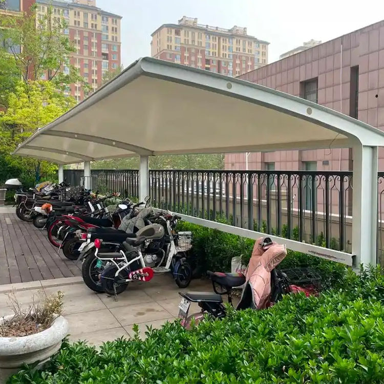 嘉荫县膜结构电动车棚